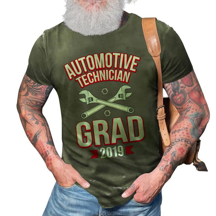 Automotive Technician Mechanic Repair Grad Graduation Gift 3D Print Casual Tshirt