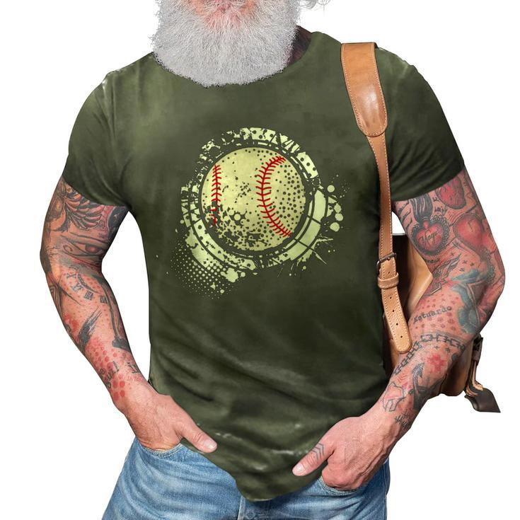 Baseball Dad Mom Sports Lover Baseball Game Day Vibes 3D Print Casual Tshirt