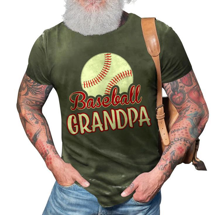 Baseball Grandpa  Birthday Gift For GrandpaFathers Day Gift For Mens 3D Print Casual Tshirt