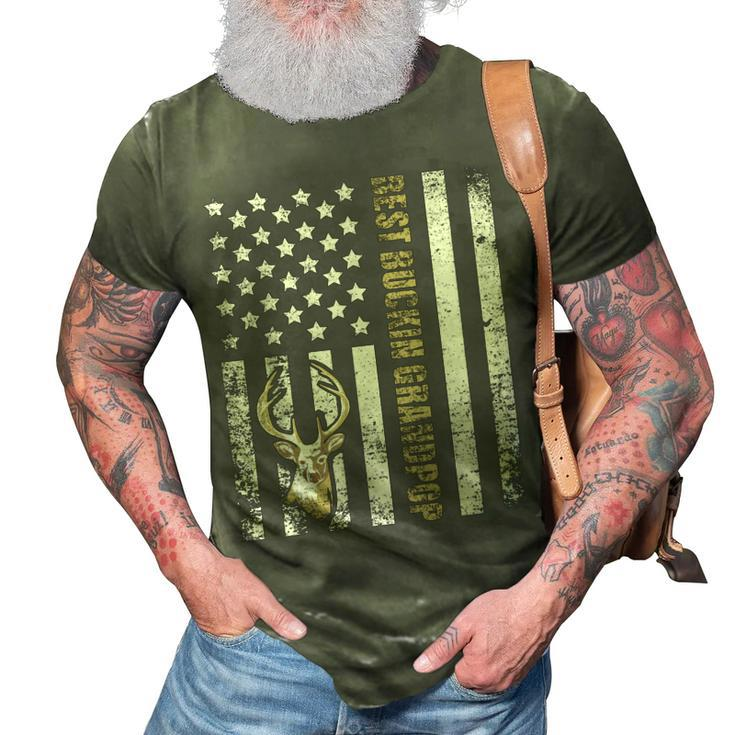 Best Buckin Grandpop Ever Deer Hunters Hunting Gift Father Gift For Mens 3D Print Casual Tshirt