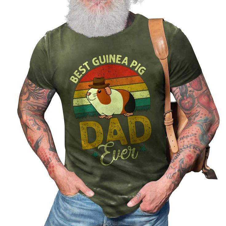 Best Guinea Pig Dad Ever Funny Guinea Pigs Lover Owner Mens 3D Print Casual Tshirt