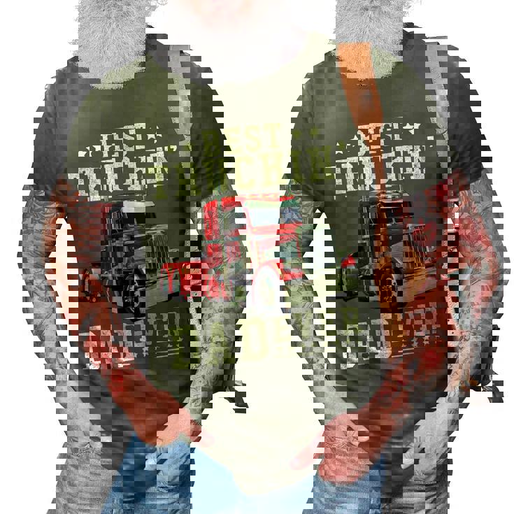 Best Truckin Dad Ever Fathers Day Gift Men Gift For Mens 3D Print Casual Tshirt