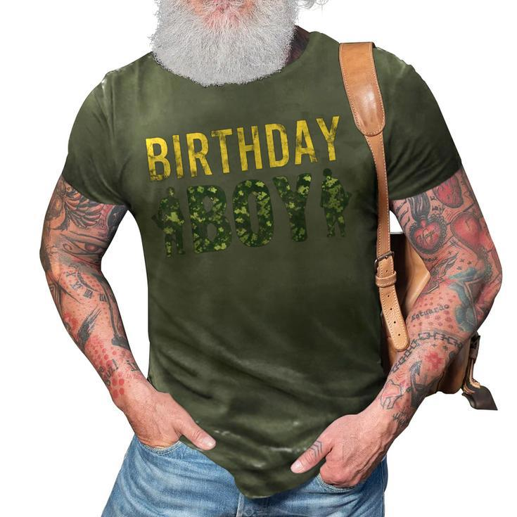 Birthday Boy Army Military Party Camouflage Lover Gift 3D Print Casual Tshirt