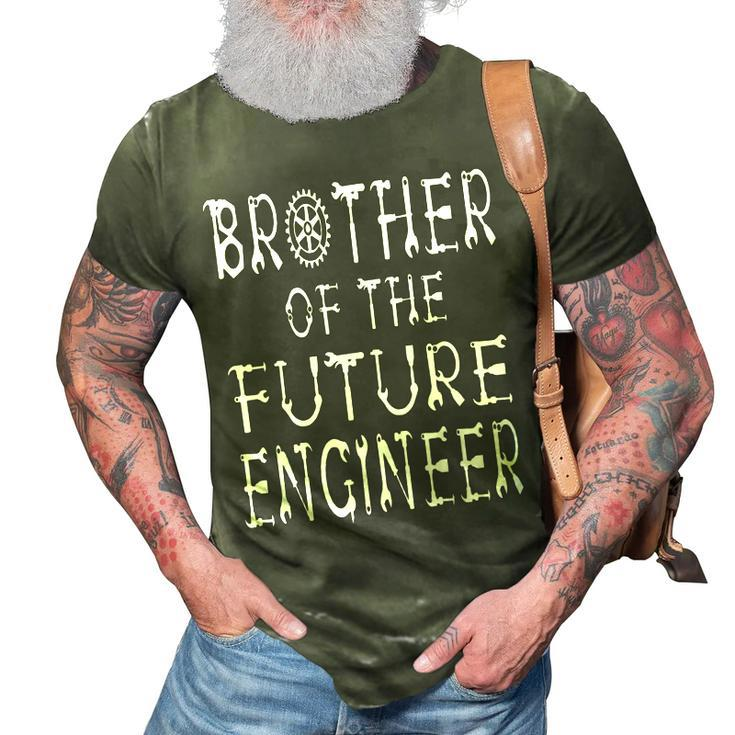 Brother Of The Future Engineer Kids Mechanic Birthday Party 3D Print Casual Tshirt