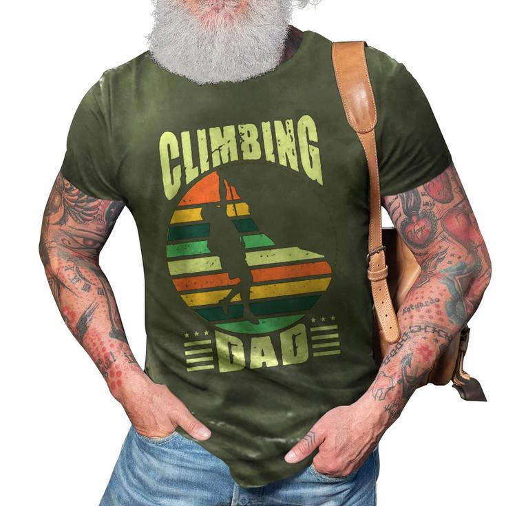 Climbing Dad Expert Mountain Rock Climber Father Gift 3D Print Casual Tshirt