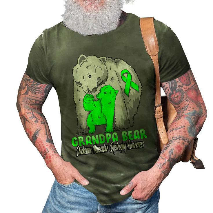 Duchenne Muscular Dystrophy Child Awareness Grandpa Bear Sup 3D Print Casual Tshirt