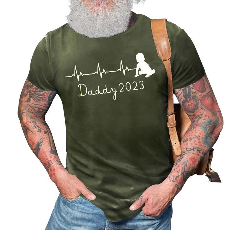First Time Father Gifts For Men New Dad Expecting Daddy 2023 Gift For Mens 3D Print Casual Tshirt