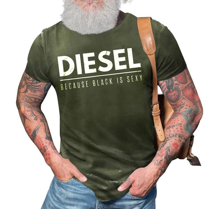 Funny Diesel  Diesel Life Mechanic Roll Coal 3D Print Casual Tshirt