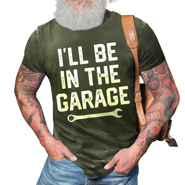 Garage Mechanic Dad Fathers Day Gift For Men Papa From Wife 3D Print Casual Tshirt