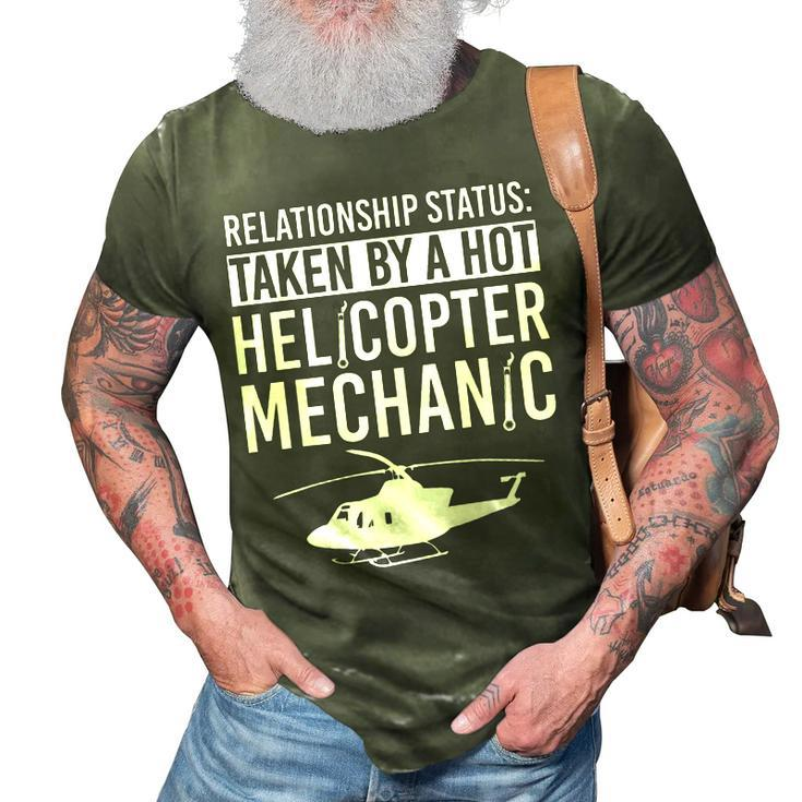 Helicopter Mechanic Apparel Gifts For Helicopter Mechanics 3D Print Casual Tshirt