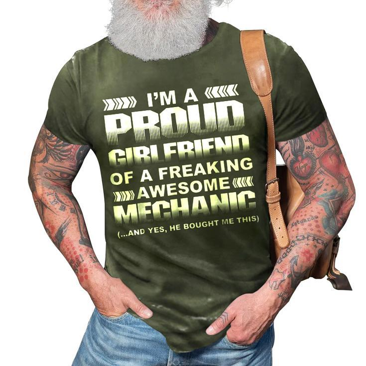 Im A Proud Girlfriend Of An Awesome Mechanic 3D Print Casual Tshirt