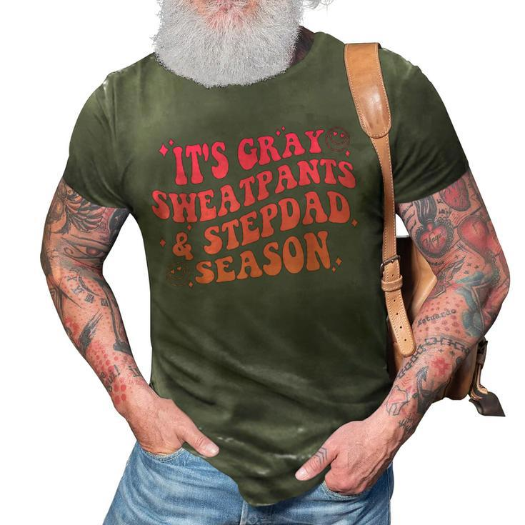 Its Gray Sweatpants & Step Dad Season Funny Christmas 3D Print Casual Tshirt