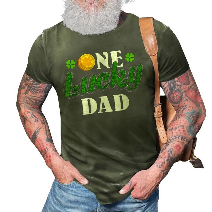 Luck Of The Irish St Patricks Day One Lucky Dad 3D Print Casual Tshirt