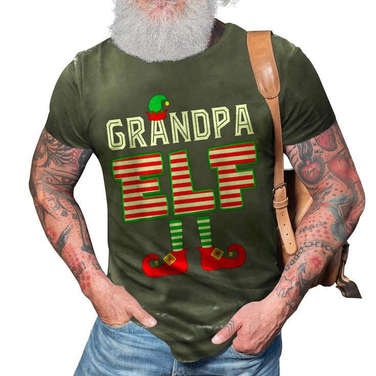 Matching Christmas Family Season  Grandpa Elf Funny 3D Print Casual Tshirt