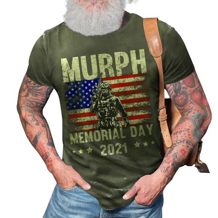 Memorial Day Murph  Us Military On Back 3D Print Casual Tshirt