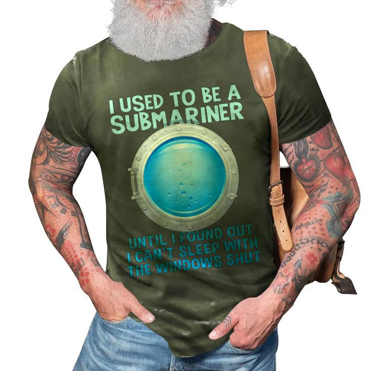 Military Submarine Veteran Gift Us Submarine Submariner 3D Print Casual Tshirt