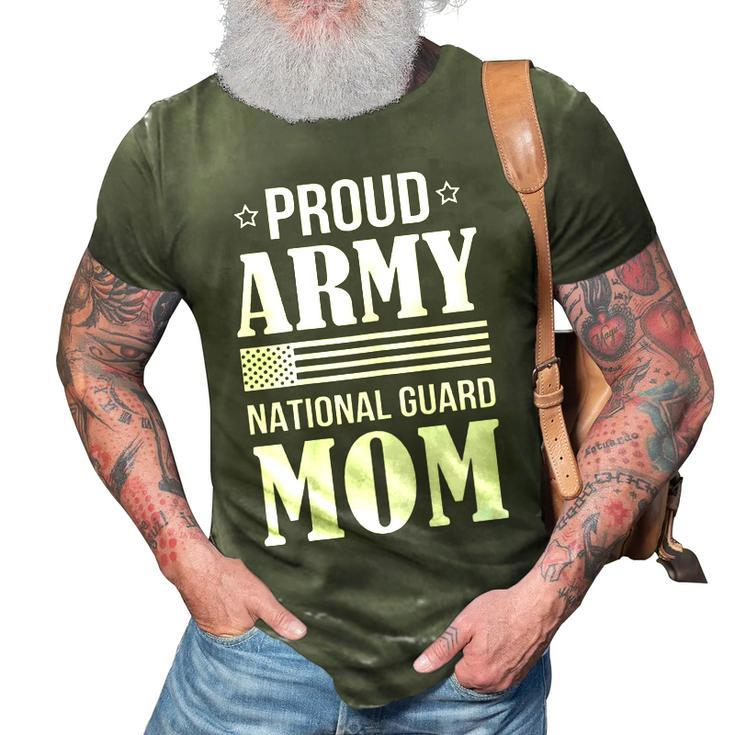National Guard Mom Military Family Gifts Army Mom Gift For Womens 3D Print Casual Tshirt