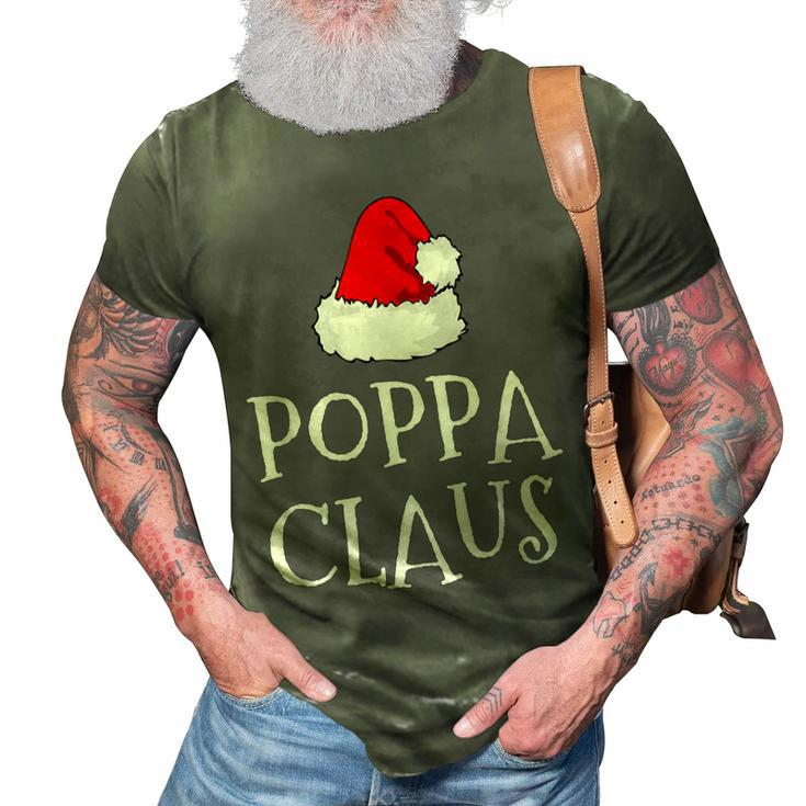 Poppa Claus Christmas Hat Family Group Matching Pajama 3D Print Casual Tshirt
