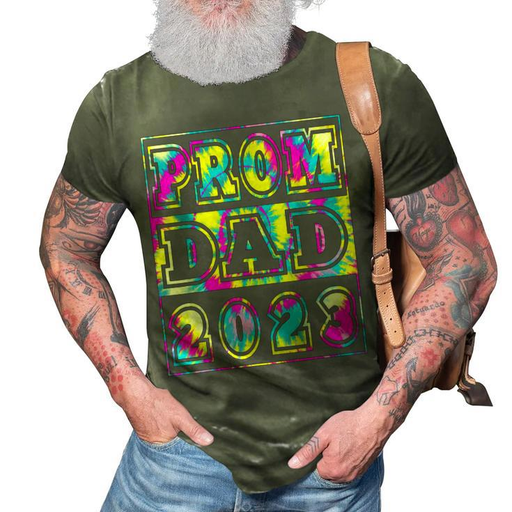 Prom Dad 2023 Tie Dye Fun High School Prom Night Dance 3D Print Casual Tshirt