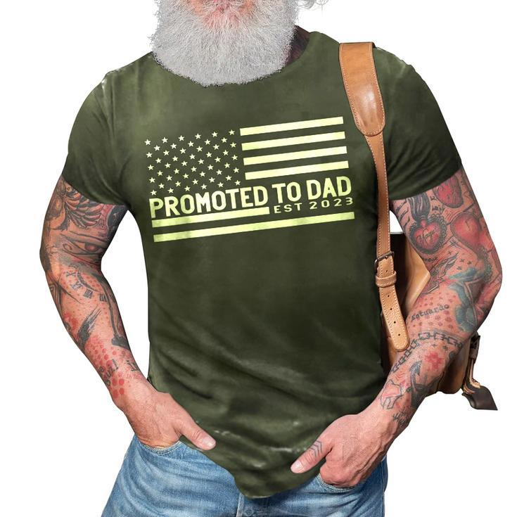 Promoted To Dad 2023 Pregnancy Announcements 3D Print Casual Tshirt
