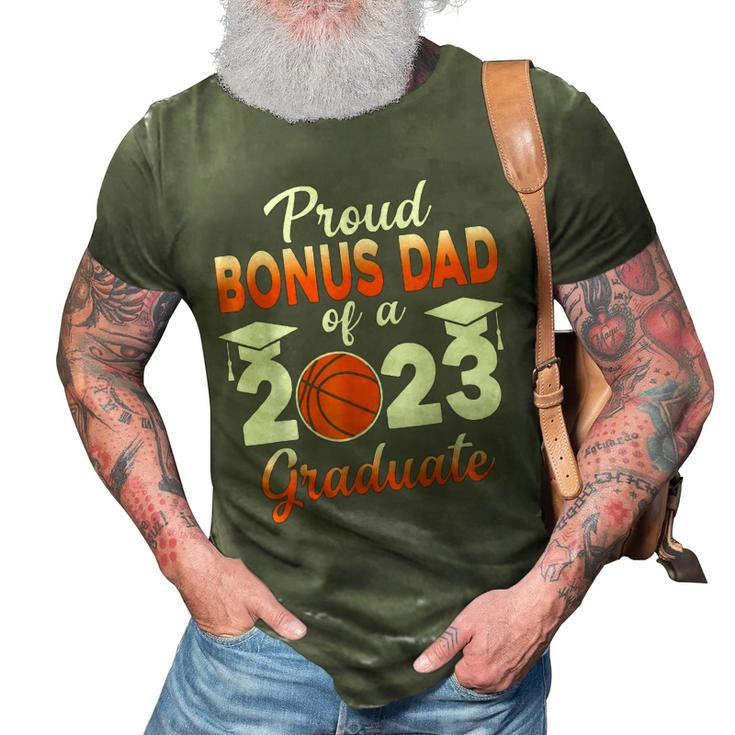 Proud Dad Of A 2023 Graduate Basketball Senior 23 3D Print Casual Tshirt