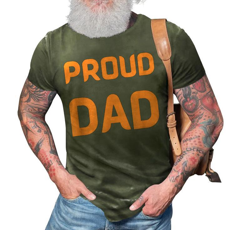 Proud Dad Of Wonderful Kids Gift For Mens 3D Print Casual Tshirt