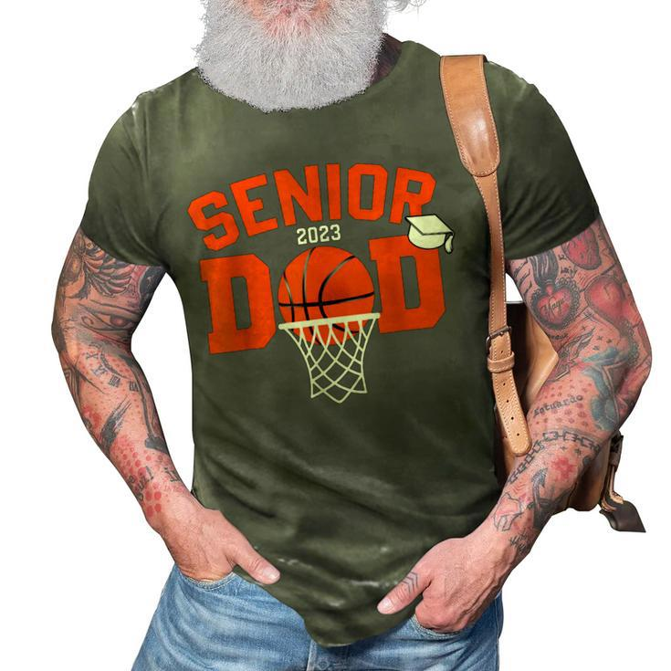 Senior Dad 2023 Basketball Class Of 2023 Graduate Mens Boys 3D Print Casual Tshirt