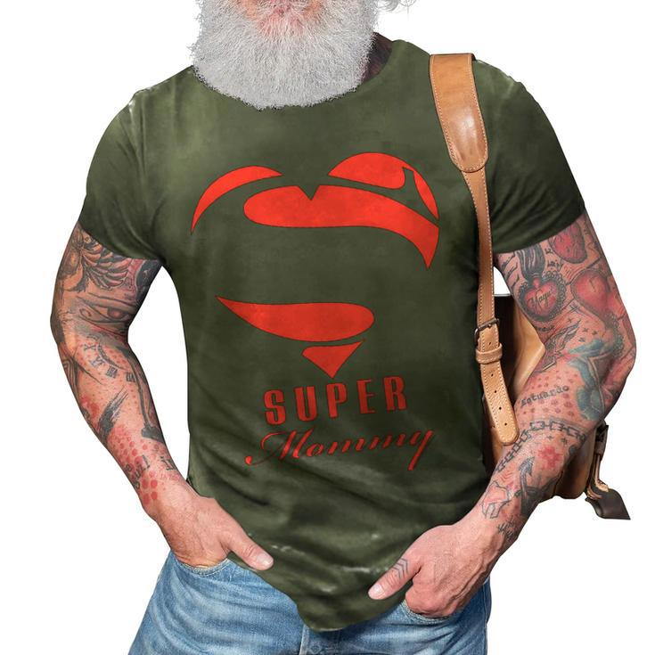 Super Mommy Superhero Mommy T  Gift Mother Father Day 3D Print Casual Tshirt