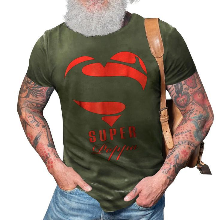 Super Poppa Superhero T  Gift Mother Father Day 3D Print Casual Tshirt