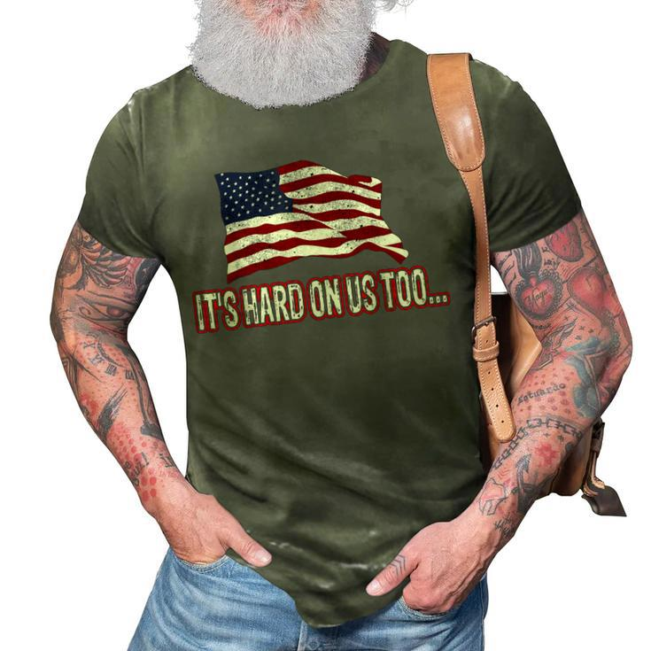 Support The Military 3D Print Casual Tshirt