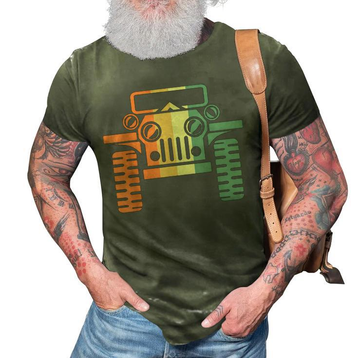 Suv Offroader Offroad Vintage Vehicle Military I Gift Idea 3D Print Casual Tshirt