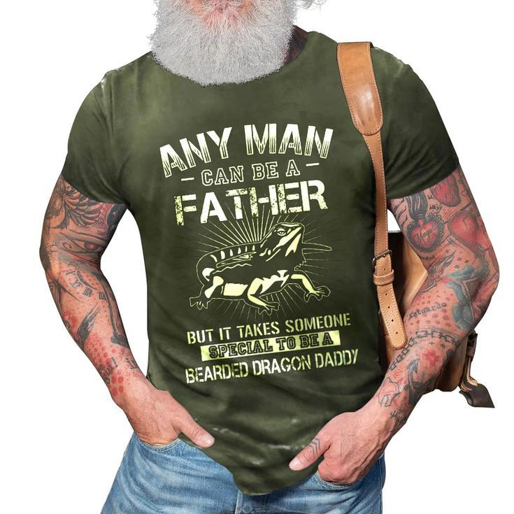 Take Special Father To Be Bearded Dragon Daddy 3D Print Casual Tshirt