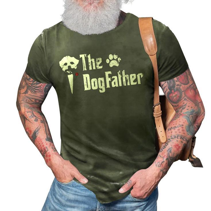The Dogfather Maltese Dog Dad  Fathers Day 3D Print Casual Tshirt