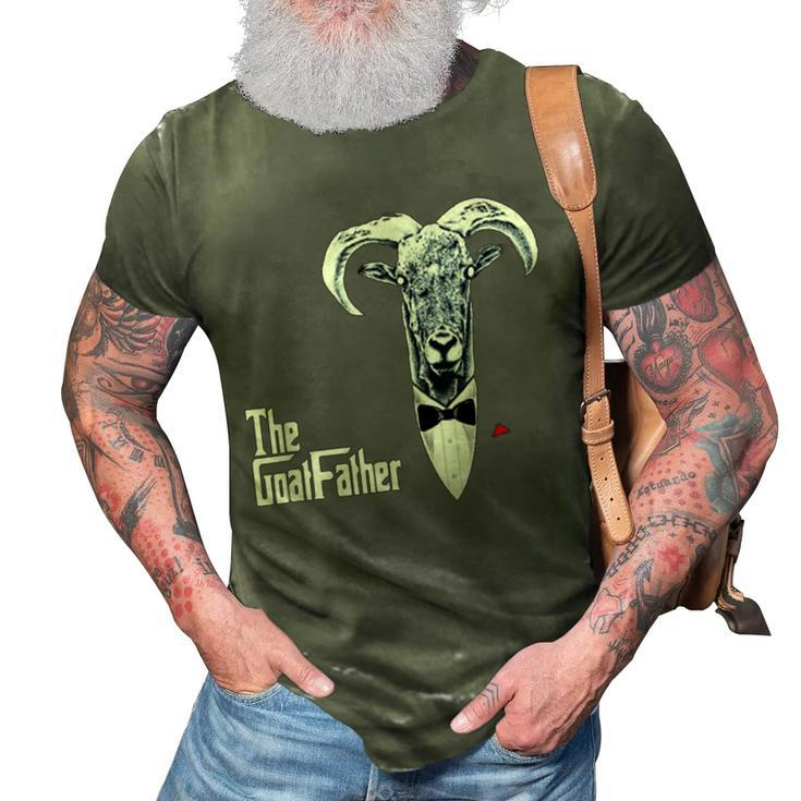 The Goatfather Funny Goat Father Lovers  Gift 3D Print Casual Tshirt