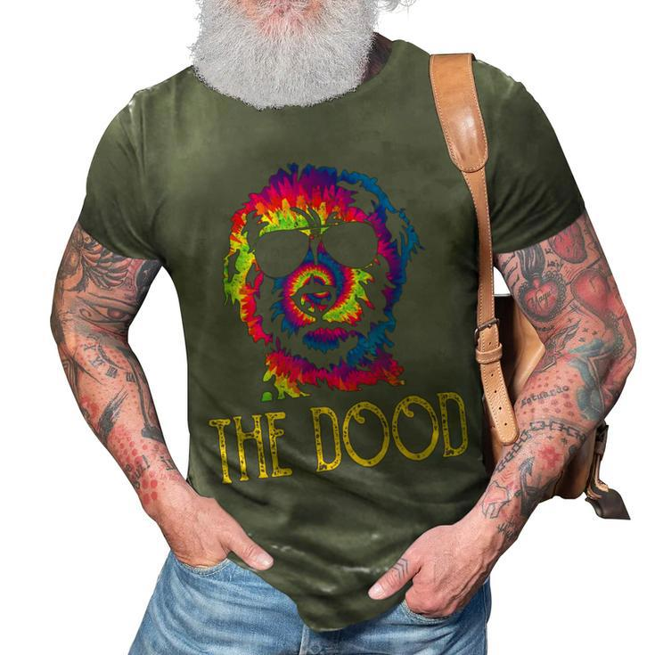 Tie Dye Best Doodle Dad Ever Goldendoodle Dog Dad 3D Print Casual Tshirt