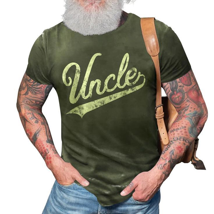 Uncle Vintage Retro Style Father’S Day Gift For Papa Uncle 3D Print Casual Tshirt