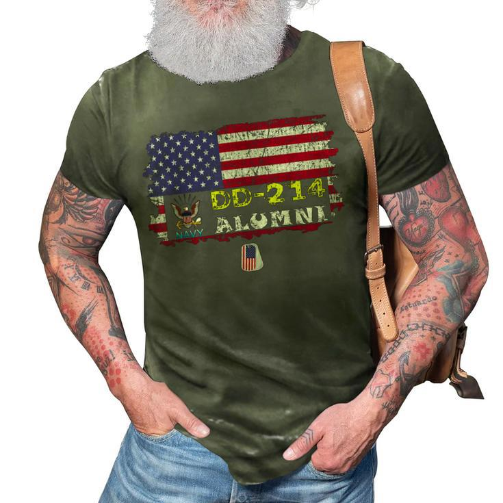 Us Navy Dd214 Gift Veteran Navy Dd214 Retired Military 3D Print Casual Tshirt