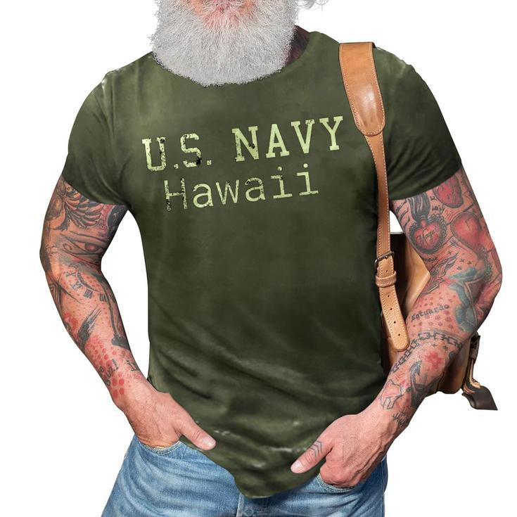 Usnavy Hawaii Military  Veterans Navy Submarine Gift 3D Print Casual Tshirt