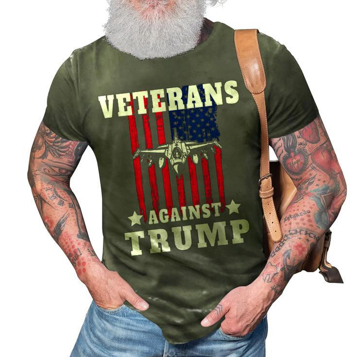 Veterans Against Trump Anti Trump Military Gifts 3D Print Casual Tshirt