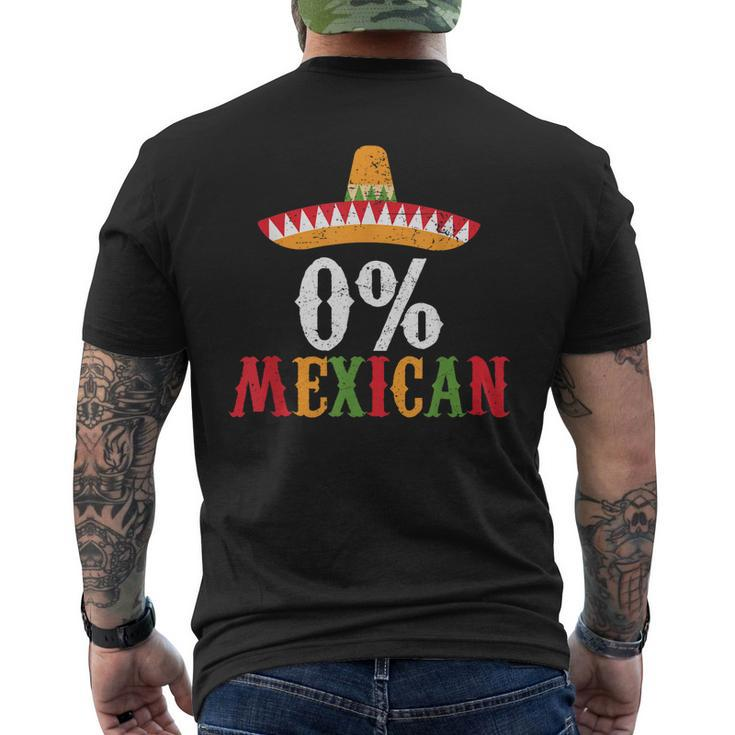 0 Mexican Cinco De Mayo Fiesta Sombrero Men's Back Print T-shirt