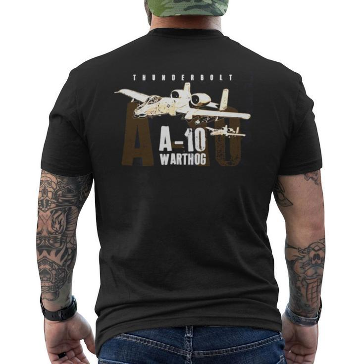 A 10 Warthog Thunderbolt Us Air Force Aircraft Men's Back Print T-shirt