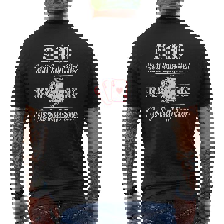 100Th BirthdayShirt - 100 Year Old Cards Shirt Men's Back Print T-shirt
