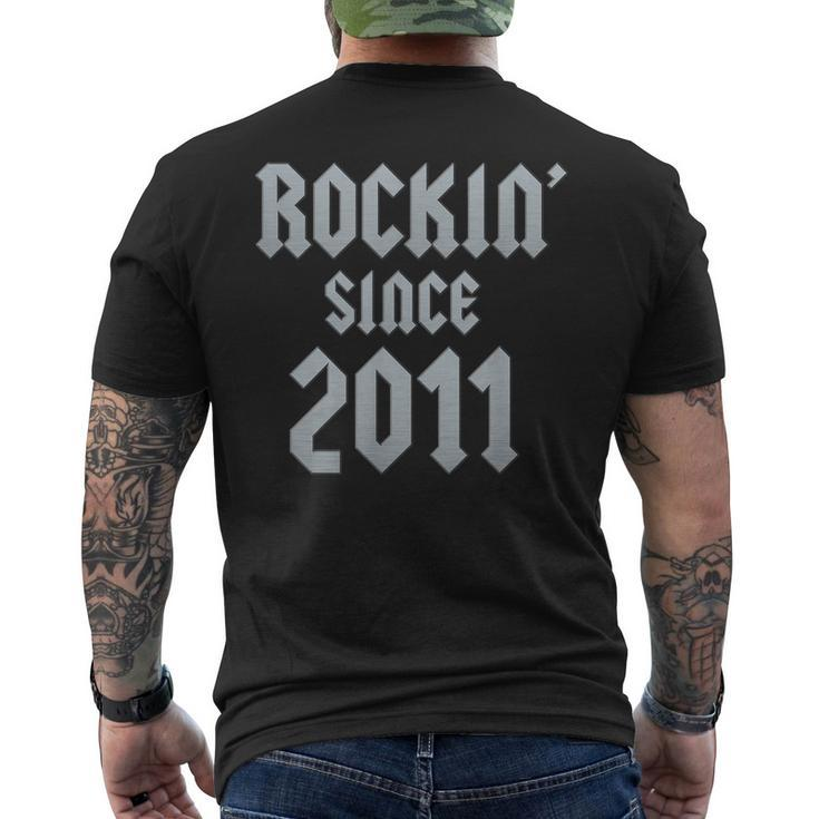 12 Year Old Classic Rock 2011 12Th Birthday Men's Back Print T-shirt