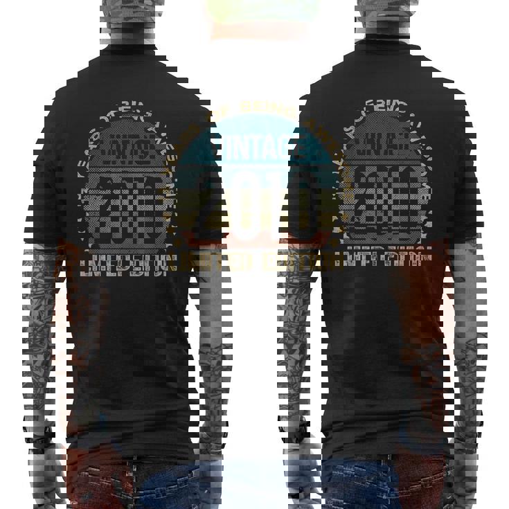 13Th Birthday 13 Year Old Limited Edition Vintage 2010 Men's Back Print T-shirt