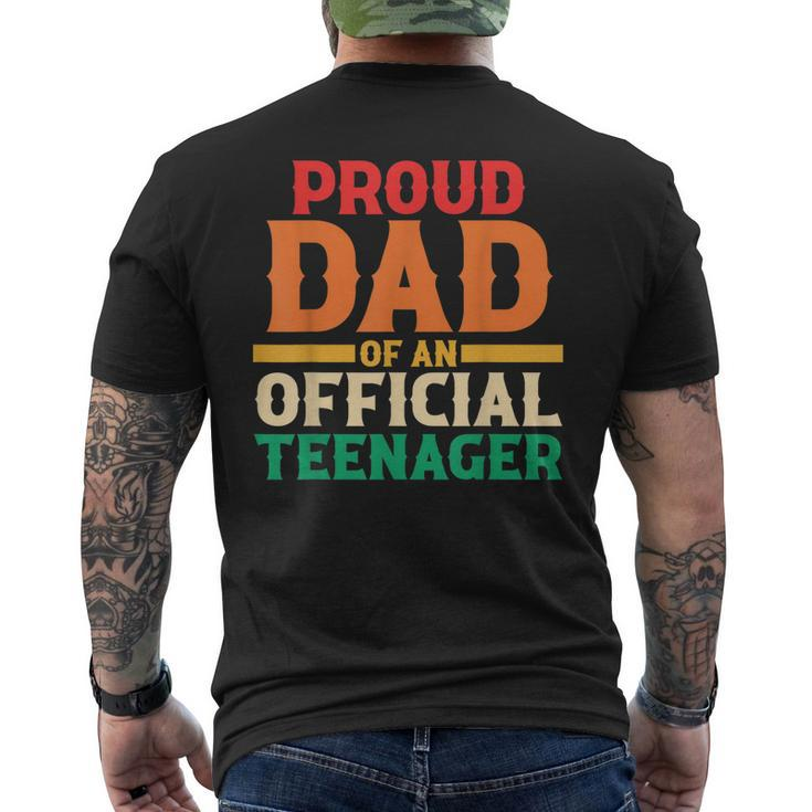 13Th Birthday 13 Years Old Proud Dad Of An Official Nager Mens Back Print T-shirt