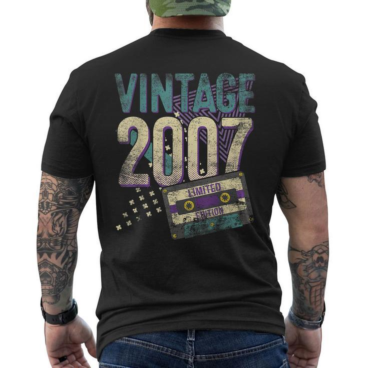 16 Year Old Vintage 2007 Limited Edition 16Th Birthday V2 Men's Back Print T-shirt
