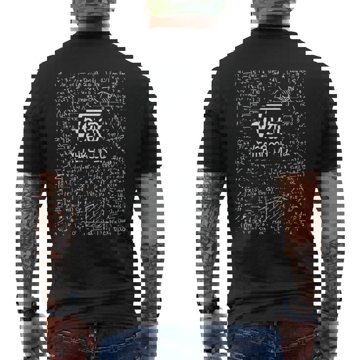 16Th Birthday - Square Root Of 256 16 Years Old Men's Back Print T-shirt