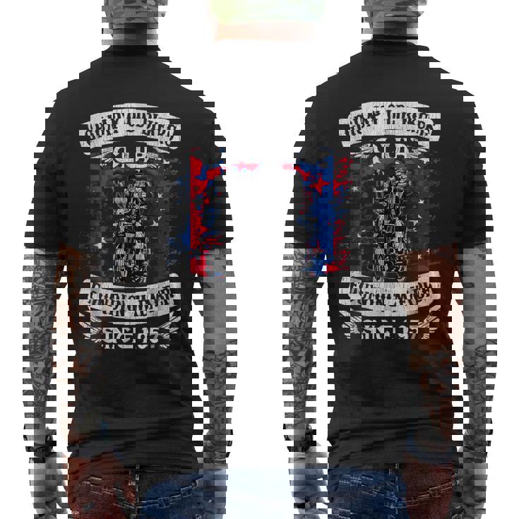 1957 Birthday Grumpy Old Bikers Motorbike Rider T Men's Back Print T-shirt