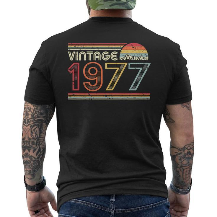 1977 Vintage T Shirt Birthday Tee Retro Style Shirt Men's Back Print T-shirt
