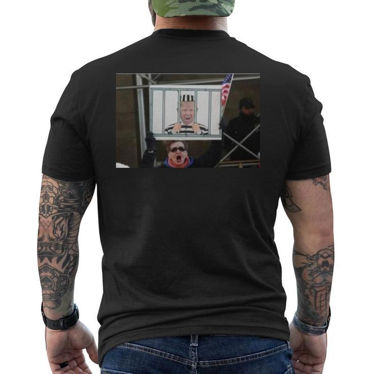 2023 Hilarious Donald Trump Arrest Scenarios Men's Back Print T-shirt